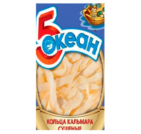 Кольца кальмара соленые Пятый Океан 20гр
