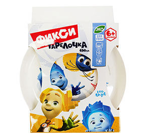 Детская тарелка "Фиксики" Little Angel 450мл