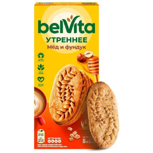 Печенье BelVita витаминизированное с фундуком и медом утреннее 225 г