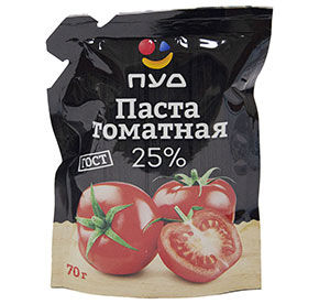 Томатная паста 25% ПУД 70гр