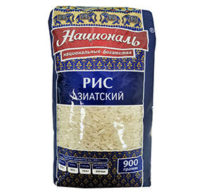 Рис Азиатский Националь 900 г м/уп