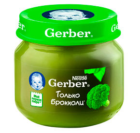 Пюре Gerber броколи 80гр