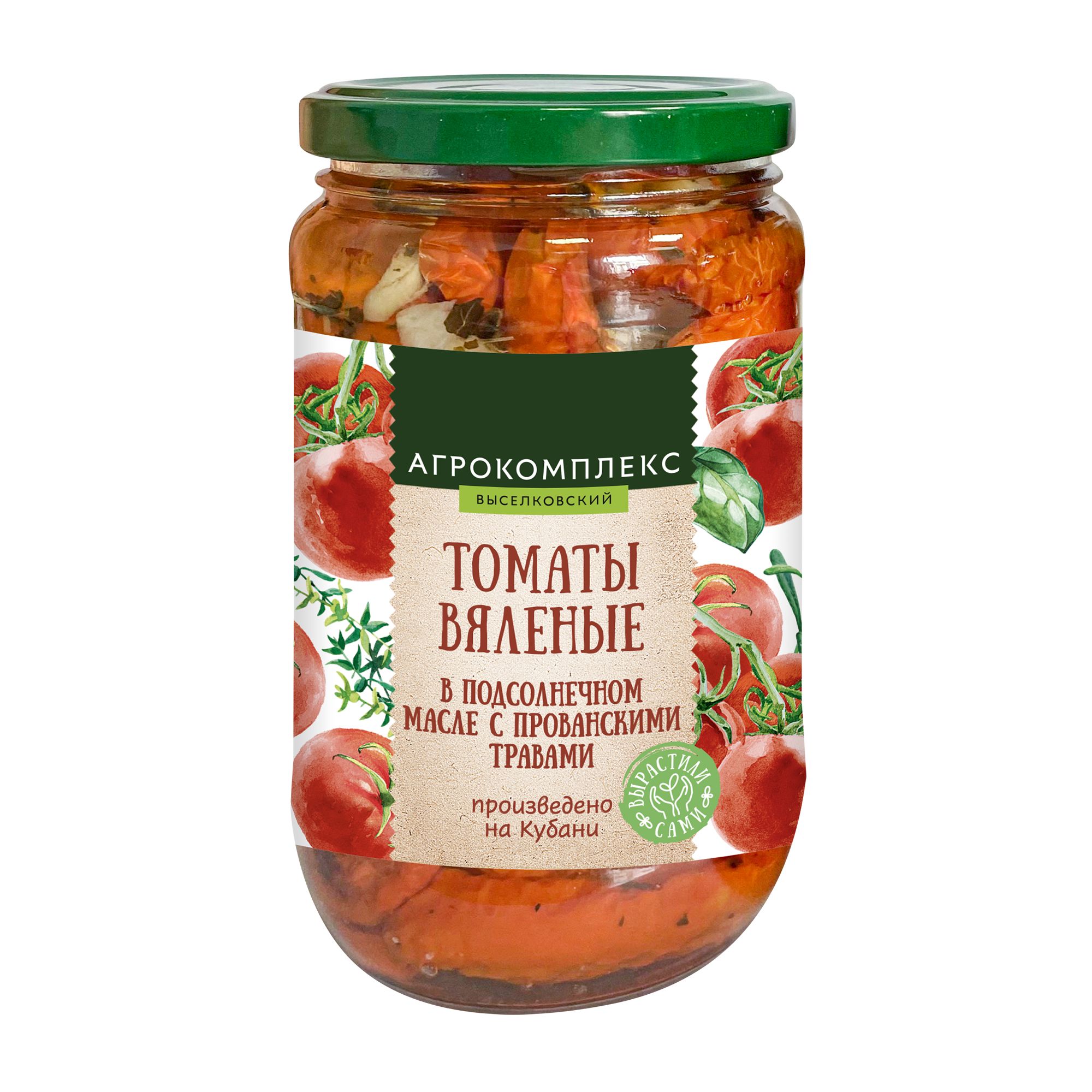 Томаты вяленые в подсолнечном масле с прованскими травами Агрокомплекс 340гр 250₽