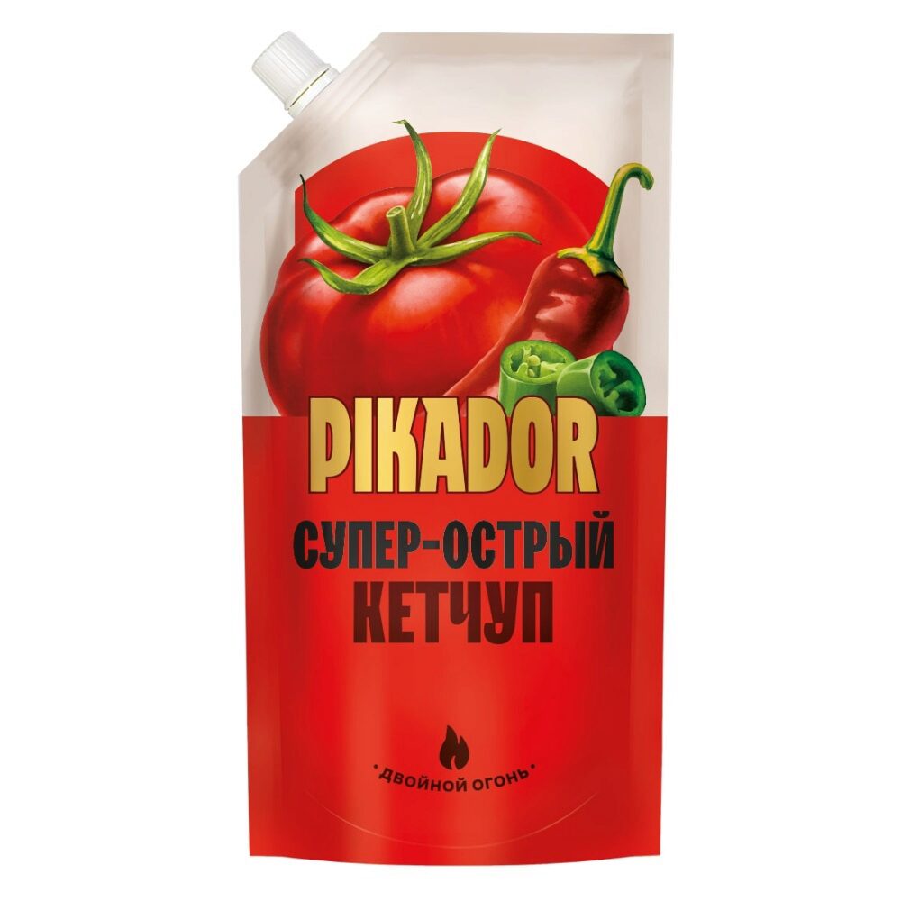 Кетчуп 500гр PIKADOR Супер-острый Дой-пак 130₽