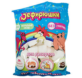 Зефир воздушный 125 г Зефирюшки для десертов м/уп