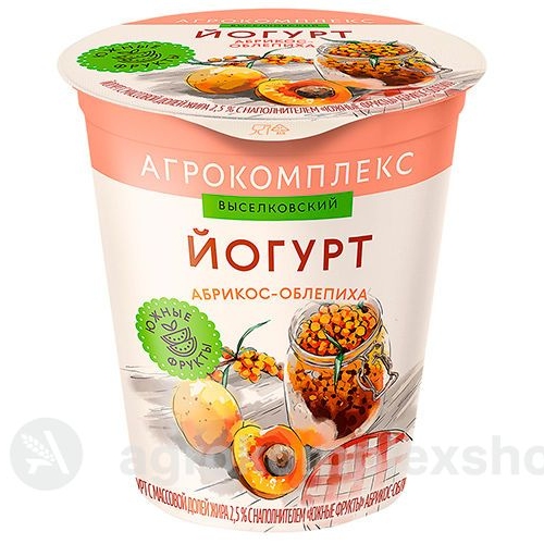 Йогурт Южные фрукты Абрикос-облепиха 300гр