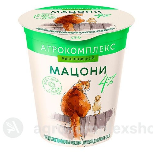 Мацони 4% Агрокомплекс 300гр стакан