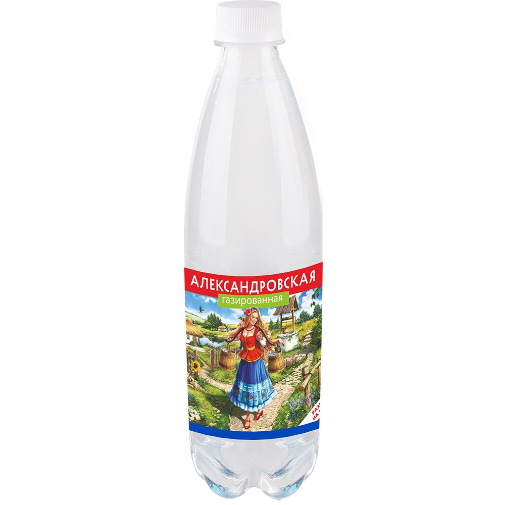 Вода минеральная питьевая газированная Александровская ПЭТ 05л Агрокомплекс 50₽