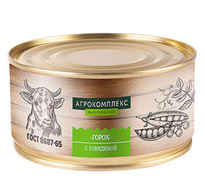 Горох с говядиной 325гр