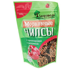 Чипсы Здороведа морковные с ламинарией и паприкой 100гр