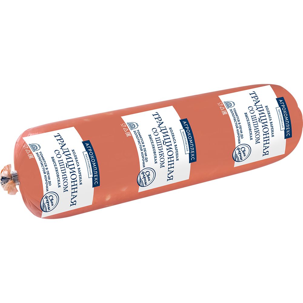 Традиционная выселковская со шпиком колбаса Агрокомплекс 439₽