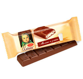 Батончик Аленка молоко/злаки 45гр