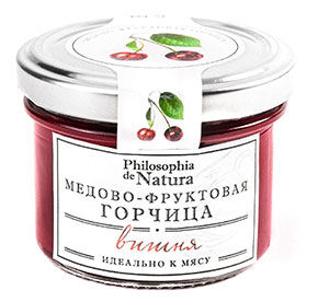 Горчица Philosophia de Natura Медово-фруктовая вишня 100гр