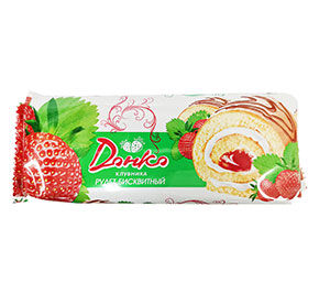 Рулет бисквитный Клубника DonKo 160гр