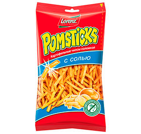 Соломка 100 г Pomstiks картофельная с солью м/уп