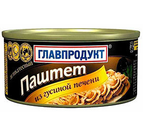 Паштет 315 г Главпродукт гусиная печень ж/б