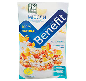 Мюсли Benefit Классические Воложка М-28 400гр