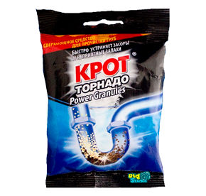 Средство д/чистки труб 90г ДБХ Крот Торнадо гранулы м/уп