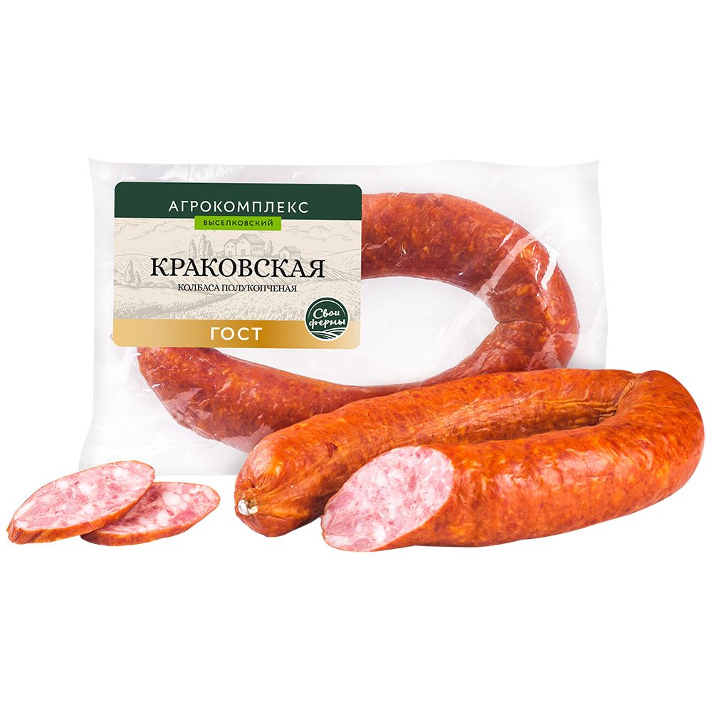 Колбаса пк Краковская 1 кг Агрокомплекс 700₽