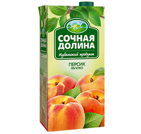 ССН 1,93л Сочная Долина Персик-Яблоко тетра/пак