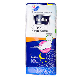 Прокладки 10 шт Bella Classic Nova Maxi м/уп