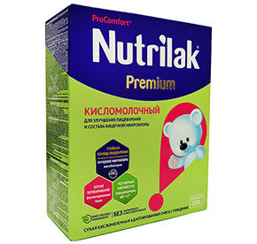 Смесь Nutrilak Premium кисломолочный с рождения 350гр