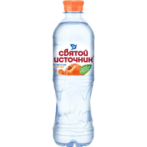 Вода 0,5л Святой источник персик ПЭТ [м]