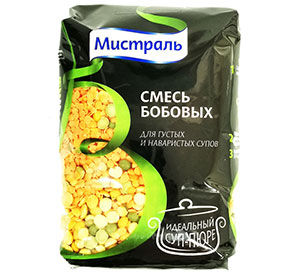 Смесь бобовых для густых и наваристых супов Мистраль 500гр