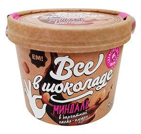 Миндаль в бархатной какао пудре Все в шоколаде ЕМ! 130гр