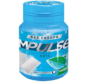 Жевательная резинка Impulse со вкусом мяты 56гр