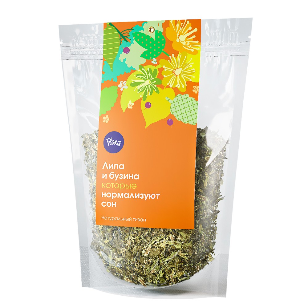 Чайный напиток ТМ Floris Липа и бузина zip-lock 35 г 255₽