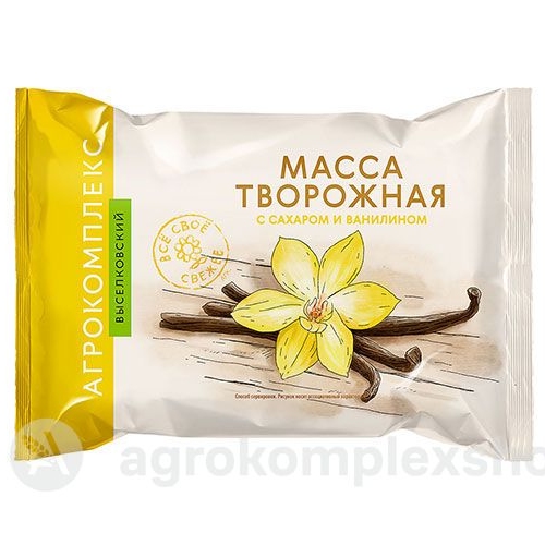 Творожная масса Московская с ванилью 20% Агрокомплекс 180гр