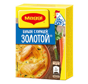 Бульон куриный магги золото кубик 10гр