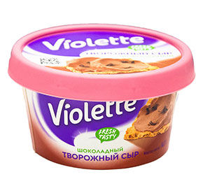 Творожный сыр Violette шоколадный 140гр
