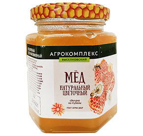 Мед цветочный Агрокомплекс 250гр