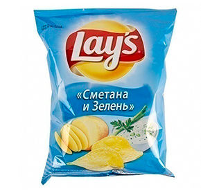 Чипсы Lay's Сметана и зелень 90гр