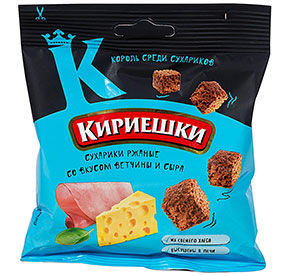 Сух.Кириешки ржан.Ветчина и сыр 40г м/у Яшкино