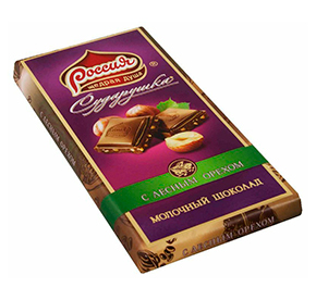 Шоколад Сударушка с лесным орехом 90гр