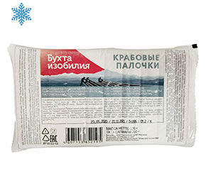 Крабовые палочки Бухта Изобилия замороженное 200гр