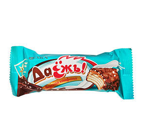 Батончик Даешь вафельный карамель/сливки/криспи 30гр