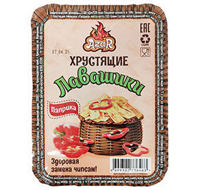 Лавашики Хрустящие Паприка контейнер 100г