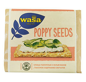 Хлебцы пшеничные Poppy seeds с семенами белого мака