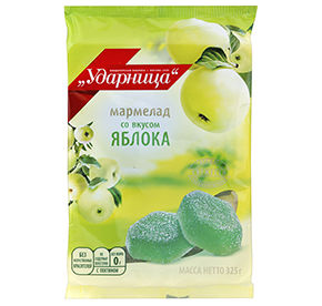 Мармелад Ударница яблоко 12 х 325 гр