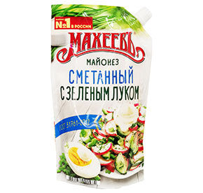 Майонез сметанный с зеленым луком Махеевъ 380гр