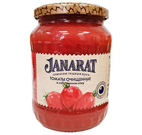 Томаты Yan очищенные в собственном соку 670гр
