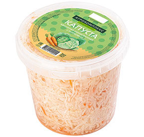 Капуста квашеная Агрокомплекс ПЭТ ведро 1кг