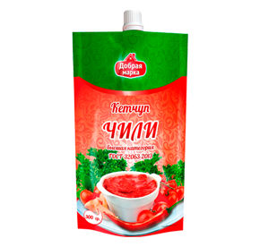 Кетчуп Чили ГОСТ дой-пак Добрая марка 300гр