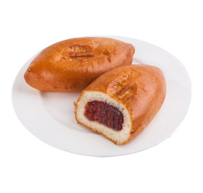 Пирожок печеный с клубничной начинкой 0,08 кг