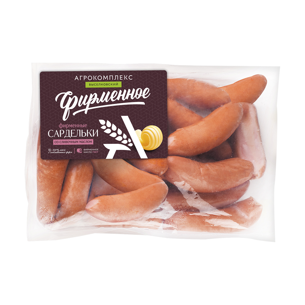 Сардельки со сливочным маслом Фирменные 500₽
