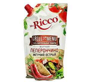 Кетчуп Mr.Ricco Пеперончино Grill Menu 350мл